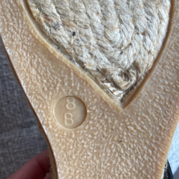 Coach Kara Brown Logo Espadrilles Wedge Sandals A3552 Size 8B Classic Versatile - Picture 4 of 6